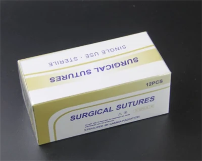 بخیه کتگوت کرومیک جراحی قابل جذب حرفه ای قابل اعتماد 2/0 برای مصارف پزشکی