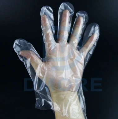 دستکش یکبار مصرف PE/LDPE/HDPE مورد استفاده در بیمارستان